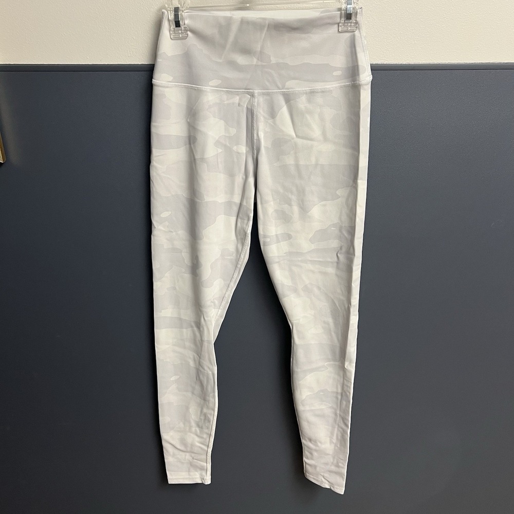 Alo Yoga High Waist‎ Vapor Performance Legging Grey Camouflage Camo Sz Medium